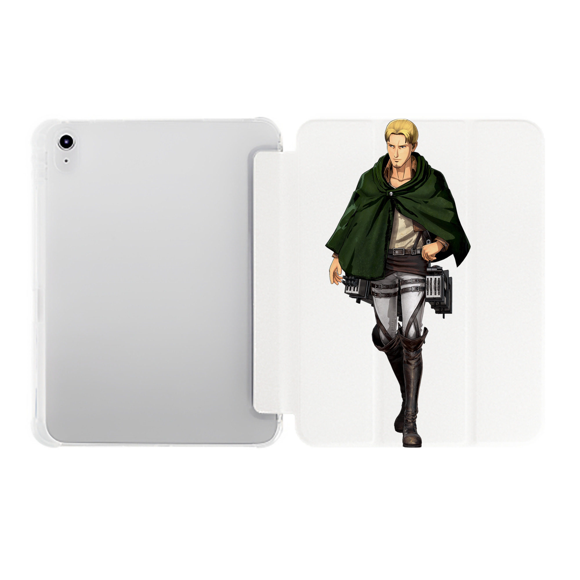 （画像用） 進撃の巨人 Attack on Titan IPad ケース ペン収納付き 三つ折りスタンド PUレザー×シリコン 対応機種9.5/10.5/10.9インチ